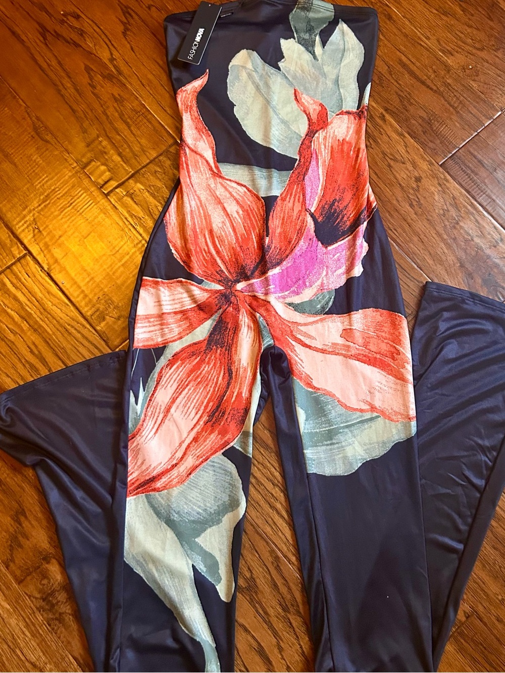 Fashion Nova Flower Jumpsuit - Picture 3 of 7